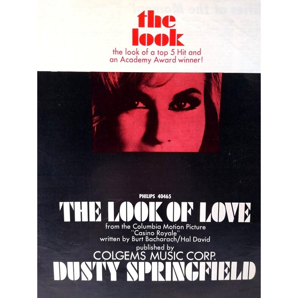 Dusty Springfield The Look Of Love Album AD 1967 Vintage Artwork Pop Rock Music